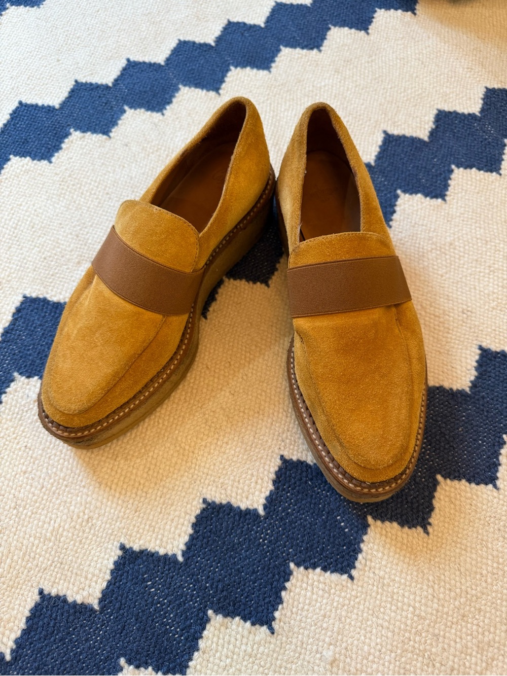 Castaner Suede Loafers in Mustard
